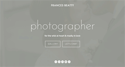 Desktop Screenshot of francesbeatty.com